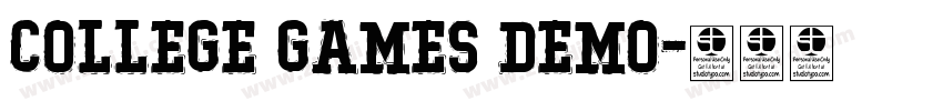 College Games Demo字体转换
